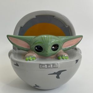 Baby yoda the child mandalorian piggy bank coin bank grogu